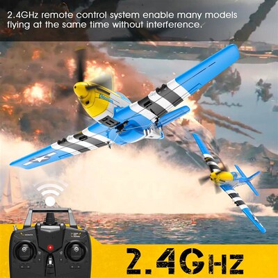 Volantex RC Planes for Adults,P-51 RTF RC Airplane,One-Key A