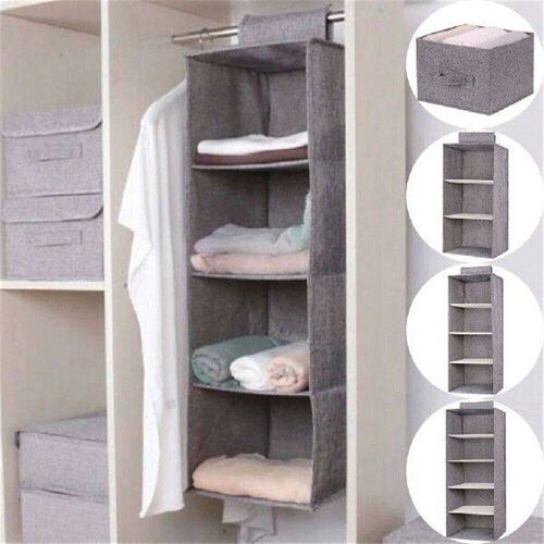 Kids Hanging Wardrobe Storage Organizer Home Living Room
