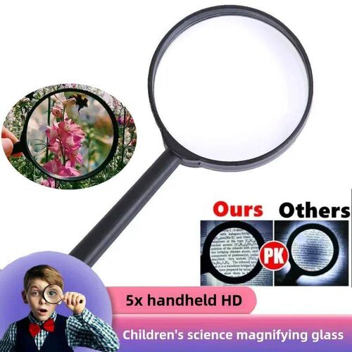 5 Times Magnifier Glass For Children Students Portable Readi