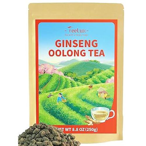 TeeLux Ginseng Oolong Tea, Premium Oolong Tea Loose Leaf,
