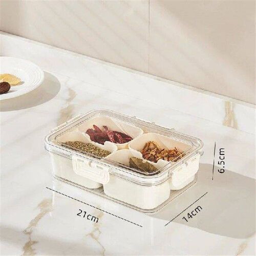 Divideds Serving Tray for Snacks Candy Fruits Portable