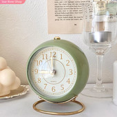 Alarm Silent Clock Desk Pointer Vintage Creative