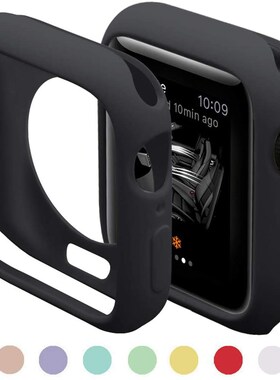 Soft Silicone Case for Apple Watch 7 45mm 6 SE 5 4 3 42MM