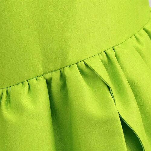 Girls Tinker Bell Costume Kid Green Fairy Princess Fancy Tin