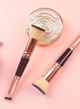 Double-ended Foundation Brush Dual-purpose Makeup Brush Shor