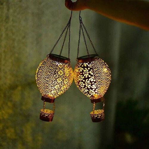 Solar Decorative Night Light IP65 Waterproof Metal Glowing
