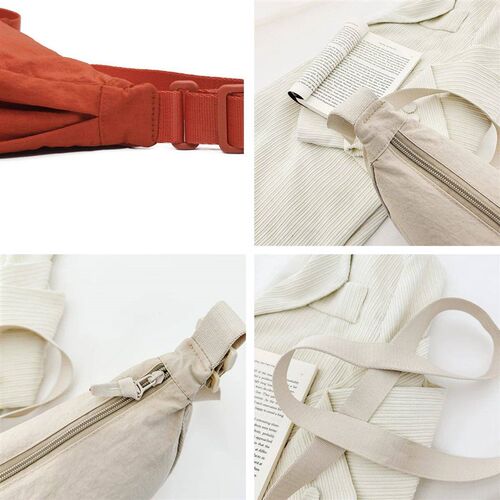 New Simple and Caual Solid Color Nylon Large Capacity Women