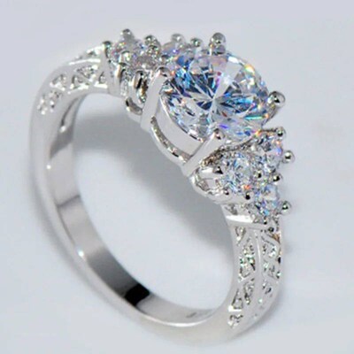 New Fashion rend Simple Womens Rings Zircon Rings Popular T