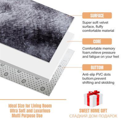 Thick Carpet for Living Room Plush Rug Children Bed Room Flu