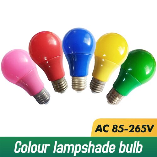 Colorful Led Light Bulb E27 3W 5W 7W 9W Lamp AC220V 110V
