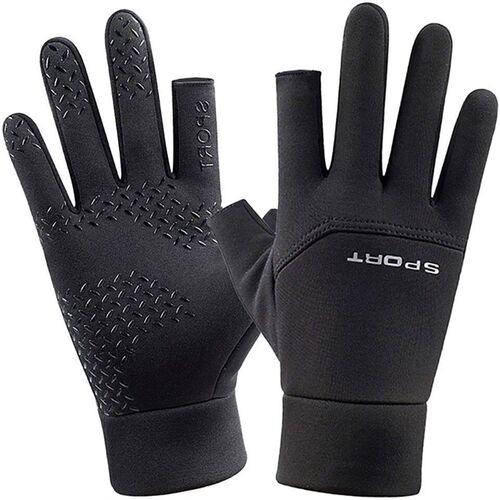 Winter Fishing Mens Gloves Women Cycling Warm Anti-Slip Glo