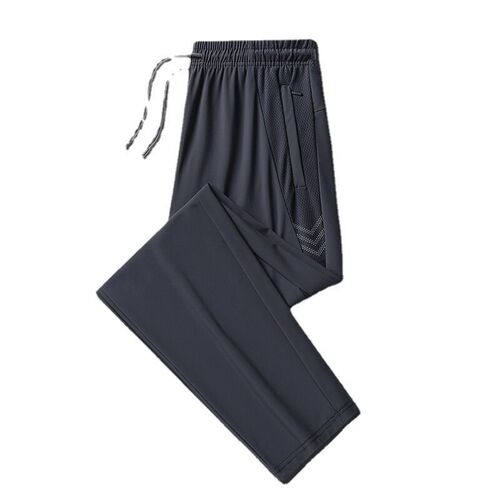 Ice Silk Pants Mens Summer Thin Loose Leg Quick-drying Stet