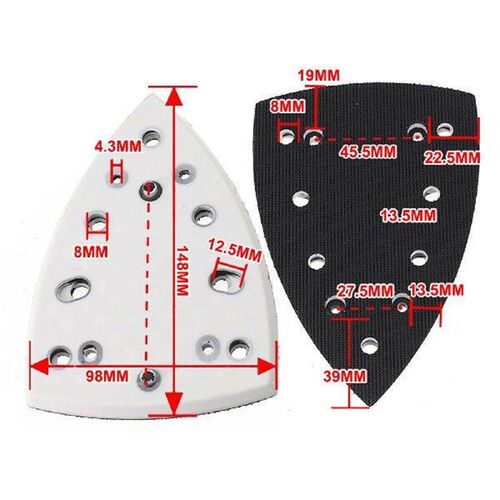 148X98mm Dust-Free Sanding Pad Sander Power Tools
