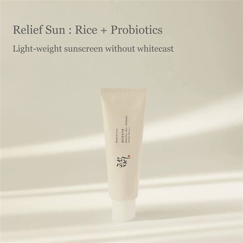 Organic Sunscreen With Rice And  Nourishing Skin  And UV .50
