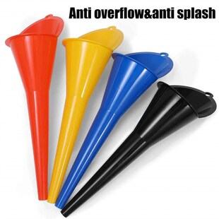 Car Long Stem Funnel Gasoline Oil Fuel Filling Tools Anti-sp