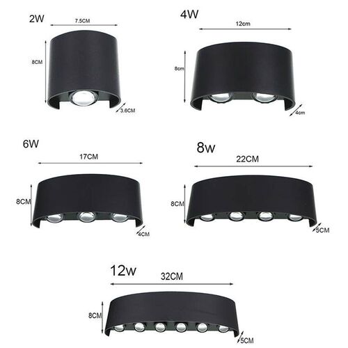 LED Wall Light Outdoor Waterproof Modern Nordic Style Indoor