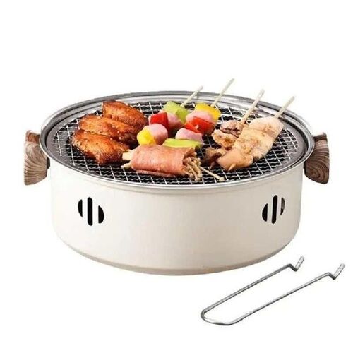 Tabletop Charcoal Grill Non-stick Barbecue Grills with Net