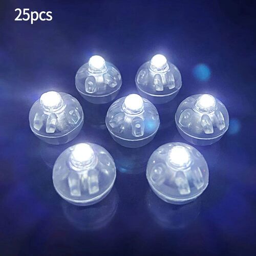 25Pcs Mini Round Led Ball Lamp Individual LED Balloon Lights