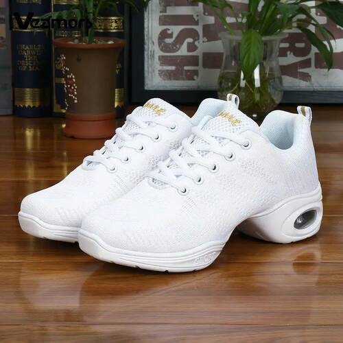 Women Dance Shoes Jazz Ballroom Dancing Comfortable Lady PU
