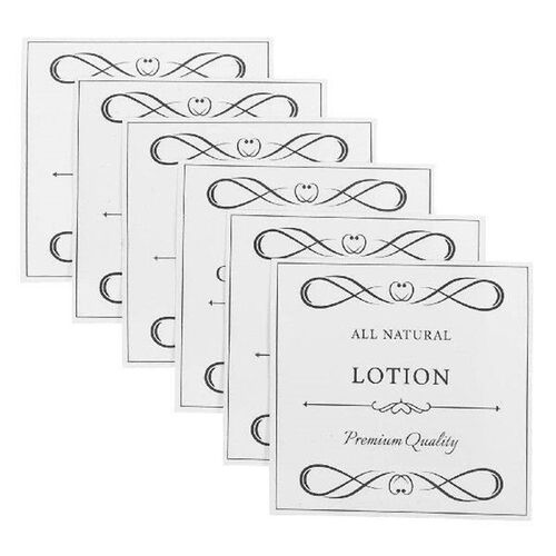 6 Sheets Hand Bottle Sticker Waterproof Labels for Shower