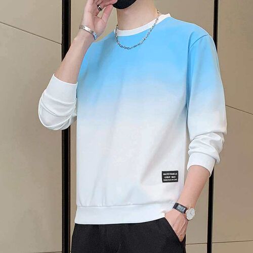 Spring Mens Sweater Mens Round Neck Casual Loose Top Mens