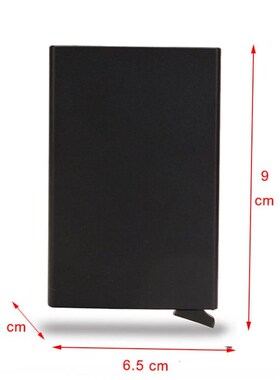 Rfid Smart Wallet Card Holder Metal Thin Slim Men Women Wall