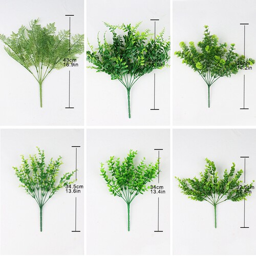 Artificial Flowers Plants Long Stem Plastic Persian Eucalypt