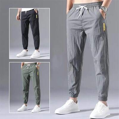 2023 New Mens Cotton Linen Pants Male Autumn New Breathable