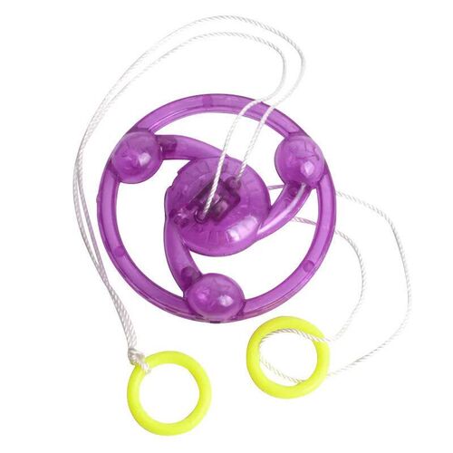 1PCS Luminous Hand Pull Luminous Flashing Rope Flywheel Toy