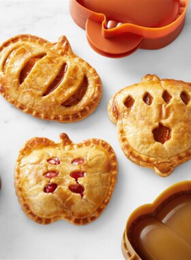 新款苹果派馅饼模具圣诞节烘焙Fall Hand Pie Molds Set of 3