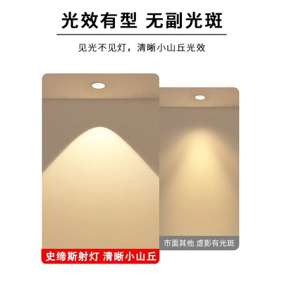 Shang Chao Square Spotlight Bucket Gall Lamp Embedded Angle
