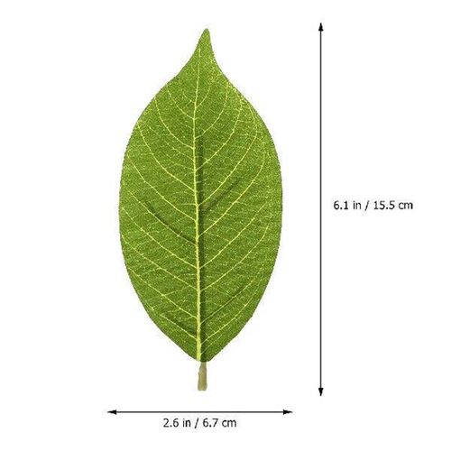 50 Pcs Artificial Magnolia Leaves Leaf Fake Plant Decor