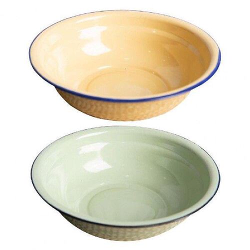 Bowl Multi-color Durable Vintage Enamel Easy Clean