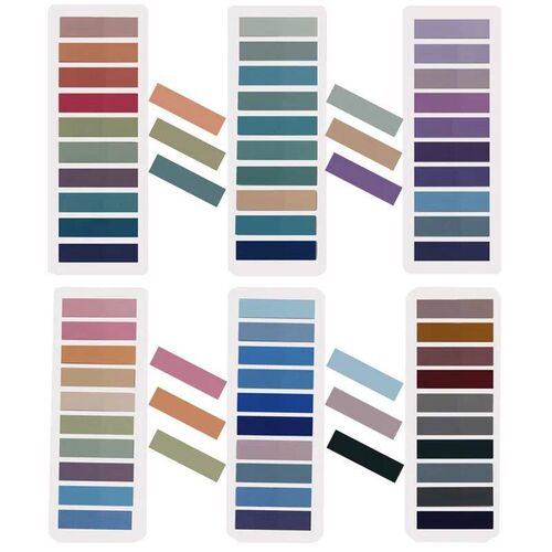 Morandi Colors y Note Tabs for Book Annotation, File Classif