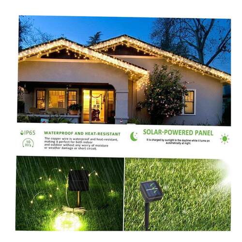 50/100/200/330 LED Solar Light Outdoor Lamp String Lights Fo
