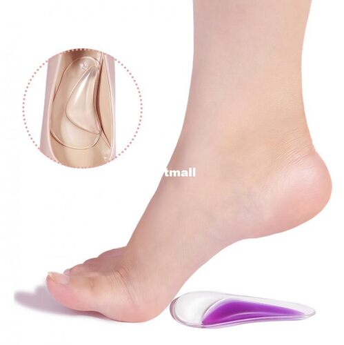 Silicone Arch Support Insoles Arch Pad for Flat Foot, Planta
