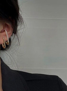 2023 New Bright Crystal Luxury Korean Unusual Claw Stud Earr