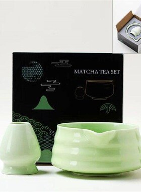 Ceramic Matcha Tea Set Japanese Style Matcha Bowl With