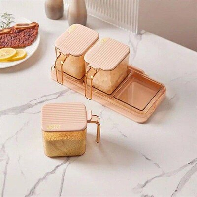 Spice Case Rack Set Anti-slip Wall-mounted Dustproof With