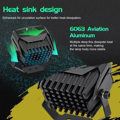 Mini Driving Light V7 LED Light Motorcycle Headlight Hi/Lo B