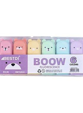 4/5/6ps Stationery Pastel Highlighters Eye Protetion Shool O