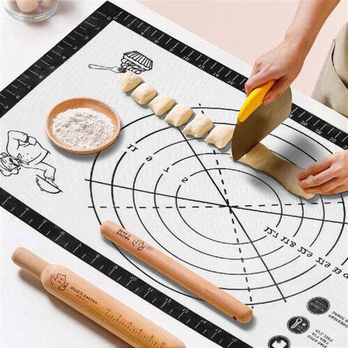 Silicone Pastry Mat Extra Thick Non Stick Large Baking Mat