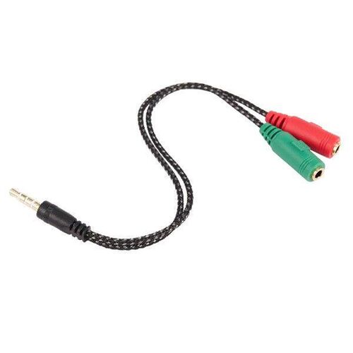 1 Pcs Cable Adapter 2 In 1 Splitter 4 Pole 3.5mm Audio