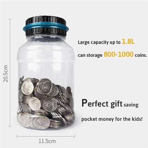 Electronic Piggy Bank Counter Coin Digital LCD Counting Coin