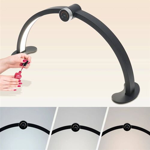 Desktop Curved Nail Tattoo Light - Small Black Adjustable Li