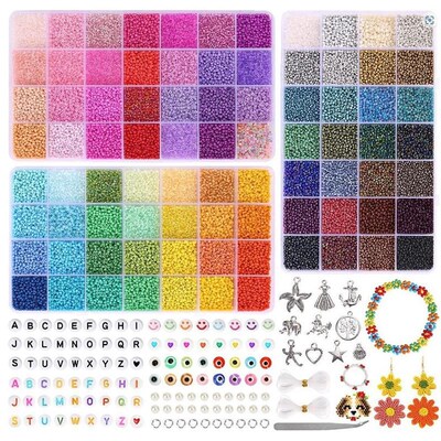 16800Pcs/Box 2mm Clay Bracelet Beads for Jewelry Making Kit