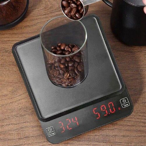 Digital Coffee Scale with Timer Kitchen Scale 3kg/0.1g High