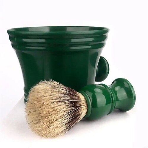 Plastic Shaving Soap Bowl with Shaving Brush,Shaving Mug