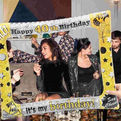 Birthday Inflatable Photo Frame Creative Handheld Prop Pvc