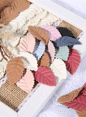 50/100Pcs Fake ree Leaf Mini Artificial Leaves For Wedding H